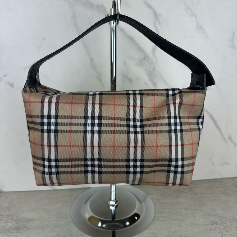 SOLD Burberry Nylon Nova Check Pochette - Picture 2 of 15